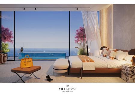 Seaview und Burj Khalifa Blick auf Dubai Islands - 41 Poster GAVI
