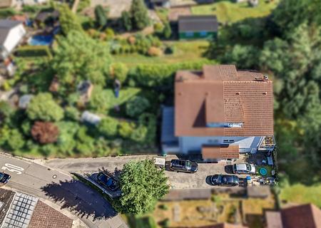 Doppelhaushälfte mit zwei Wohneinheiten – flexibel wohnen in Sinsheim-Reihen - Luftbild