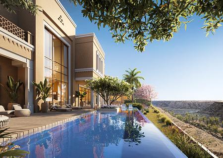 Direkt am Golfplatz zwischen Diriyah und Diplomatic Quarter - Villa auf grossem Grundstück mit Pool - Villa1-V3