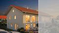 Exklusives Eckgrundstück: Lichtdurchflutetes Neubau-Reihenendhaus in Obing - Gartenansicht