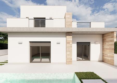 Moderne Villen mit 3 Schlafzimmern, 3 Bädern, Dachterrasse und Privatpool