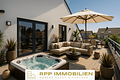 Für Sonnenanbeter: 2-Zimmer-Neubauwohnung mit großer Dachterrasse - Fertigstellung erfolgt - Dachterrasse Visualisierung