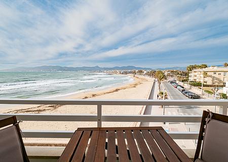 Mallorca schöne Wohnung in erster Meereslinie in Palma, Cuidad Jardin zu verkaufen
