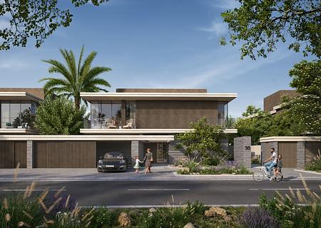 Premium Villa mit 5 Schlafzimmern
und Pool in Dubailand - ATKINS_Oasis02_CGI04_Horizon5BedStreet_04_10K
