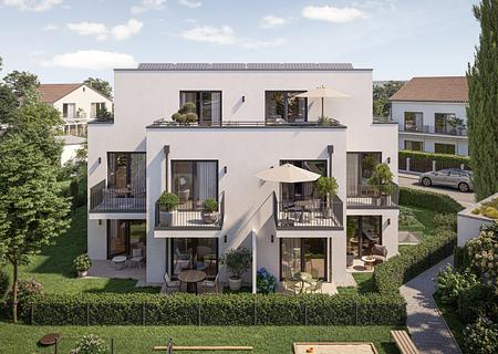 Neubau: Sonnige 3-Zimmer-Gartenwohnung im attraktiven, zweigeschossigen Maisonette-Stil - Einladender Spielbereich (Visualisierung)