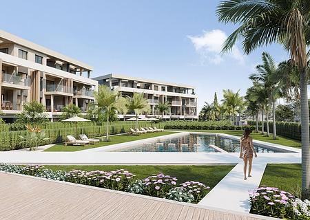 Fantastische Penthouse-Wohnungen mit 3 Schlafzimmern, 2 Bädern, Tiefgaragenstellplatz und Gemeinschaftspool im Santa Rosalía Lake and Life Resort
