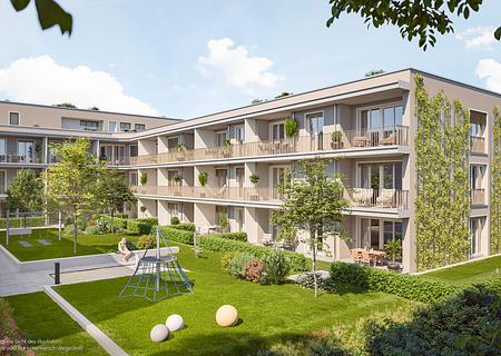 Modernes Apartment mit Duschbad u. Terrasse mit Parkblick - Illustration 1