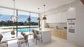Villa in erster Golflinie, 3 Minuten vom Strand entfernt - Kitchen-dining with views