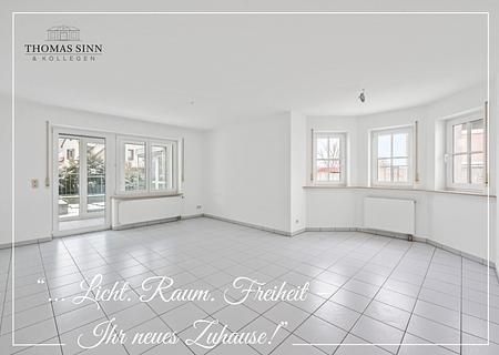Helle 3,5-Zimmer-EG-Wohnung mit Wintergarten / Terrasse / TG- und Außenstellplatz - sofort frei ! - Wohn-/Esszimmer