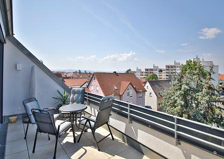 Penthousegefühl in Mutterstadt – neuwertige 3-Zimmer-Wohnung mit Garage - Terrasse