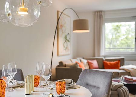 Exklusive 3,5-Zimmer-Wohnung mit 2 Loggien, EnSuite-Bad und XXL-Wohnküche - lichtdurchflutete Lebensräume