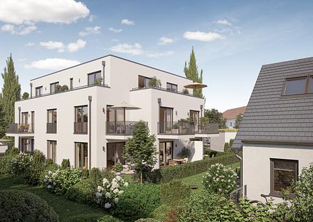 Neubau: Sundowner auf dem Westbalkon: Charmante 2-Zimmer-Wohnung mit exklusivem Flair - Anspruchsvolle Architektur (Visualisierung)