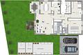 Herrliche Gartenwohnung mit Südloggia | großer Hobby-/Büroraum mit Duschbad | Carport - Grundriss
