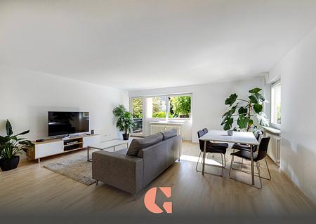 Wohnen mit sonnigem Balkon in ruhiger Lage - Bezugsfrei - Wohnzimmer Visualisierung